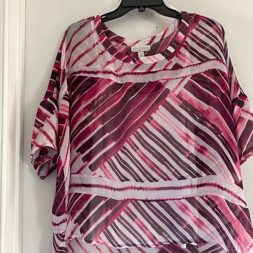 Dana Buchman Brand Vintage Sz Med 2 Piece Blouse Set